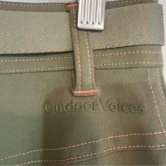 Outdoor Voices adjustable cargo midi skirt with belt size M like new condition - Picture 10 of 12